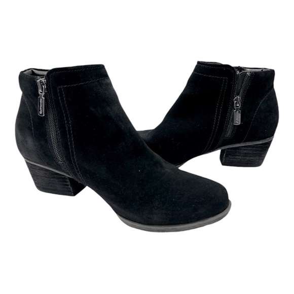 Blondo Womens Valli 2.0 Black Suede Waterproof Zip Ankle Booties Size 7.5 M - Picture 7 of 12
